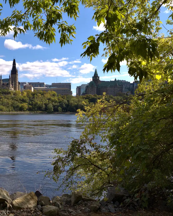 Vista do Parlamento de Ottawa desde Gatineau